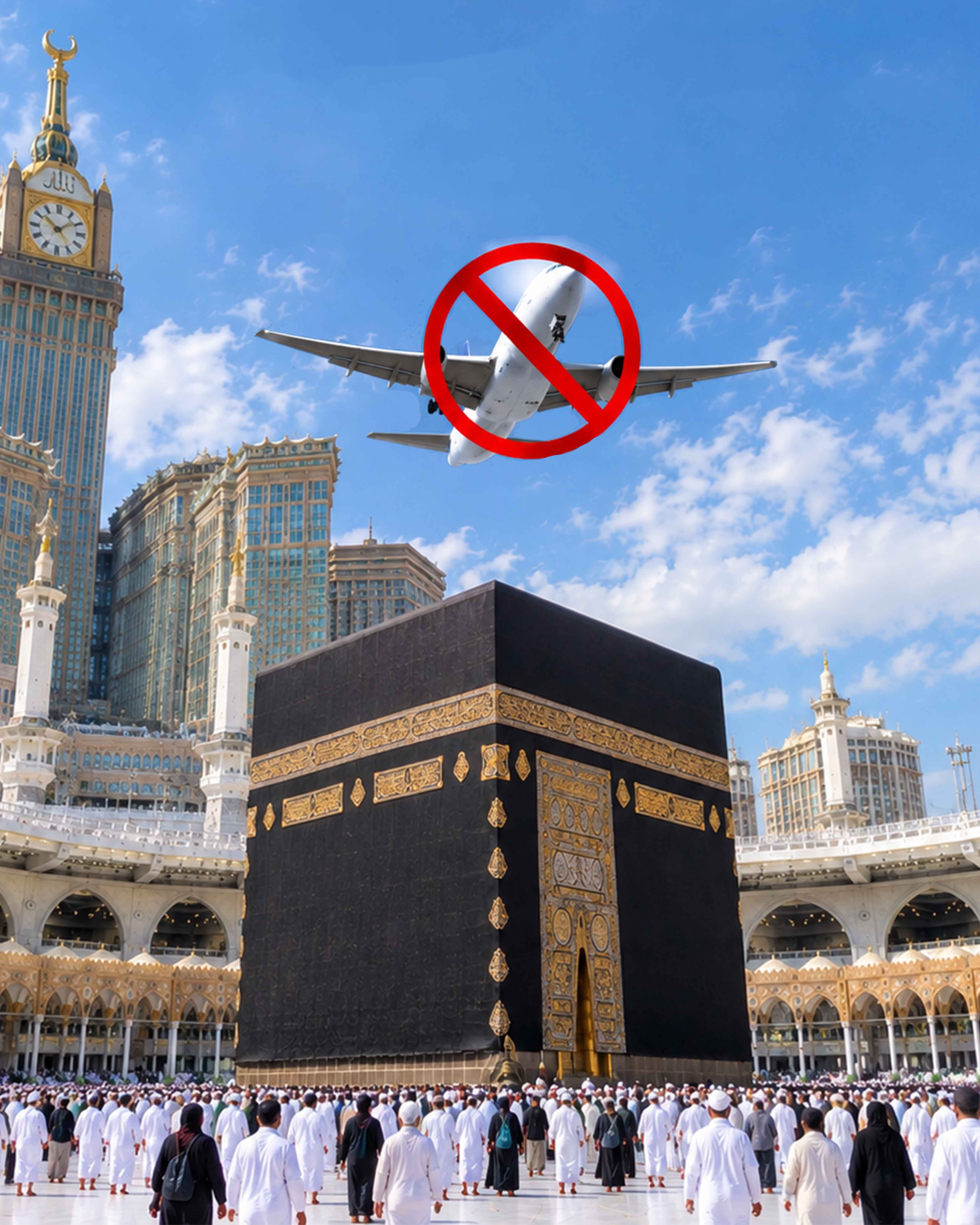 Mengapa Pesawat Tidak Bisa Terbang di Atas Ka’bah dan Masjid Nabawi? Ini Penjelasannya